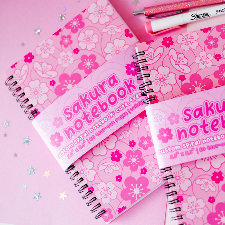 Sakura Spiral Notebook