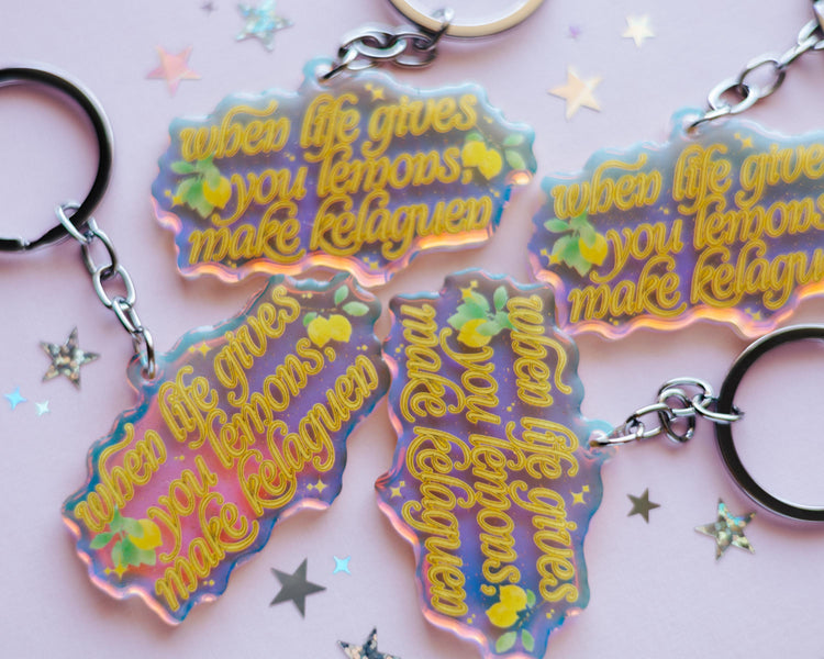 When Life Gives You Lemons Keychain