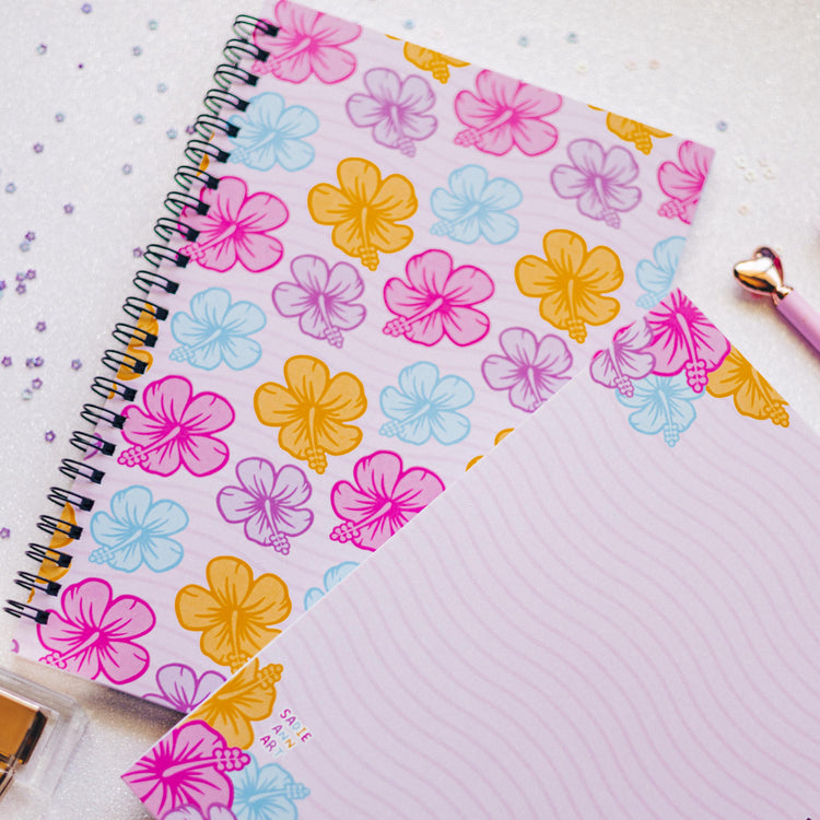 Hibiscus Spiral Notebook