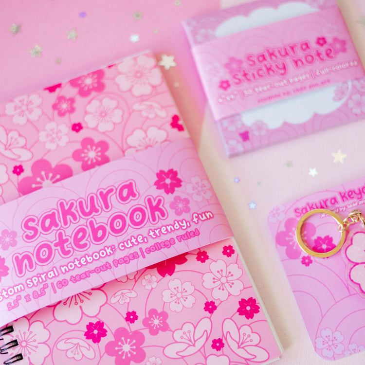 Sakura Spiral Notebook