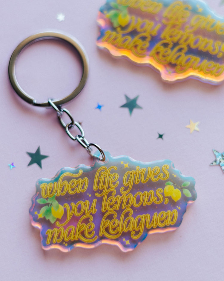 When Life Gives You Lemons Keychain