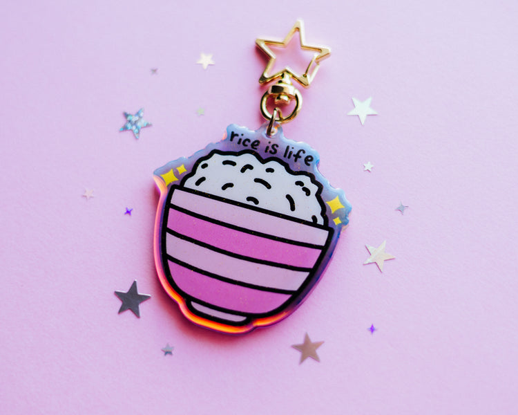 Rice is Life Keychain