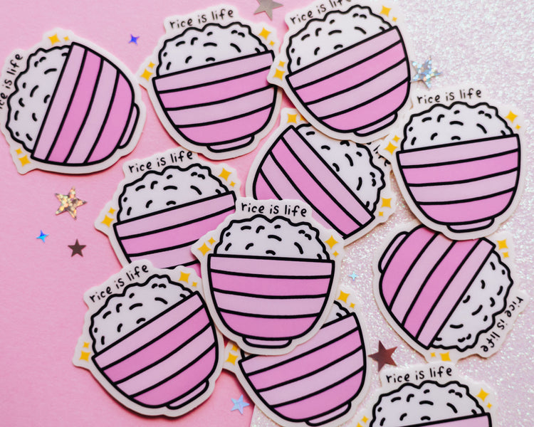 Rice is Life Sticker