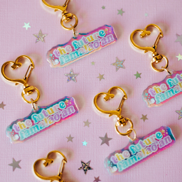 The Future is Famalao'an Keychain
