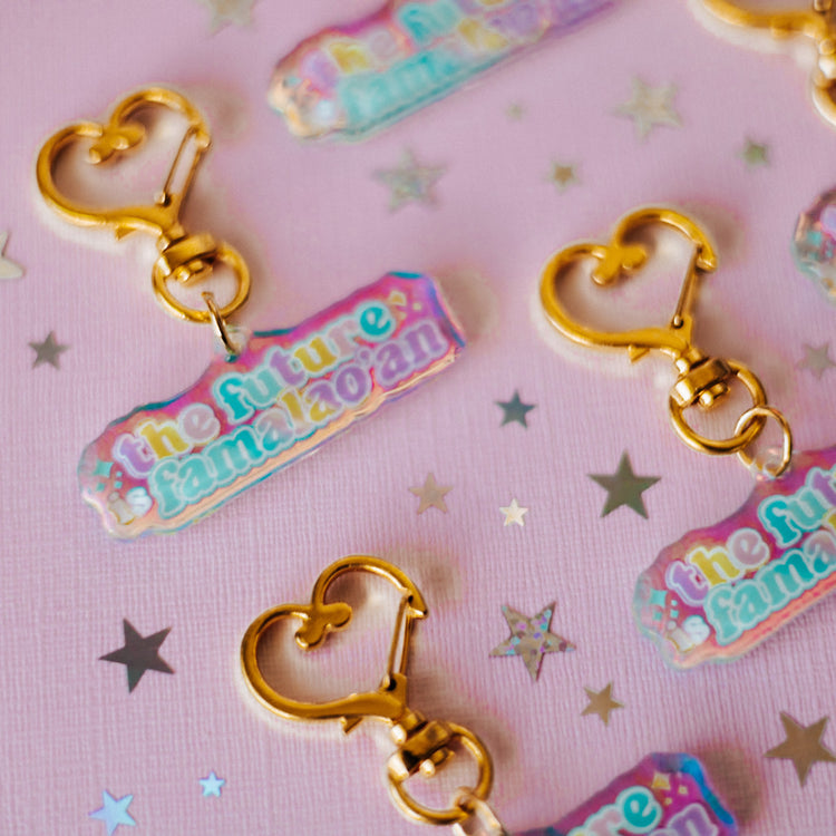 The Future is Famalao'an Keychain