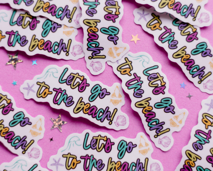 Let’s Go to the Beach Sticker