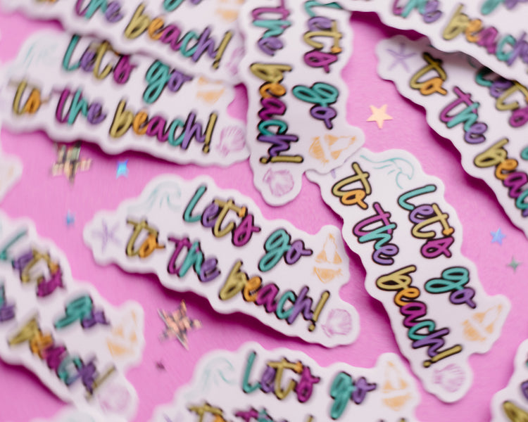 Let’s Go to the Beach Sticker