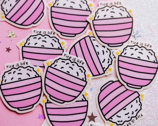 Rice is Life Sticker