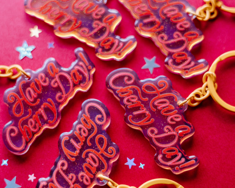 Have A Cherry Day Keychain